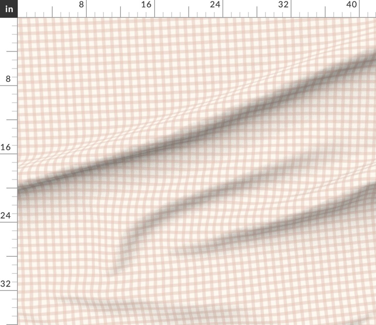 Modern Farmhouse Hand Painted Watercolor Check Texture Lines Stripes Plaid Gingham Rustic Country Playful Classic Kitchen Vichy Check Pink Custom Printed Fabric by Spoonflower Various Fabrics by the Yard or Fat Quarter